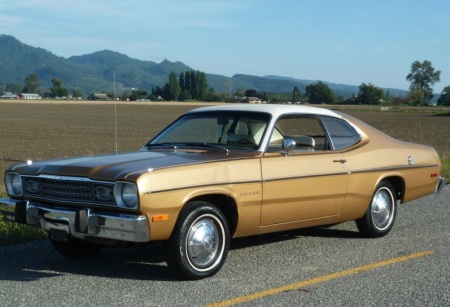 1974 Plymouth Gold Duster left front