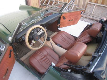 1972 MG Midget interior