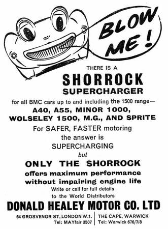 1967 Austin Healey Sprite Shorrock C75B brochure